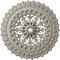 Ekena Millwork Sellek Ceiling Medallion (Canopies up to 1 1/8"), 18 1/2"OD x 7/8"ID x 1 1/2"P, Pot of Cream Crackle CM18SKPCC - alternate 1